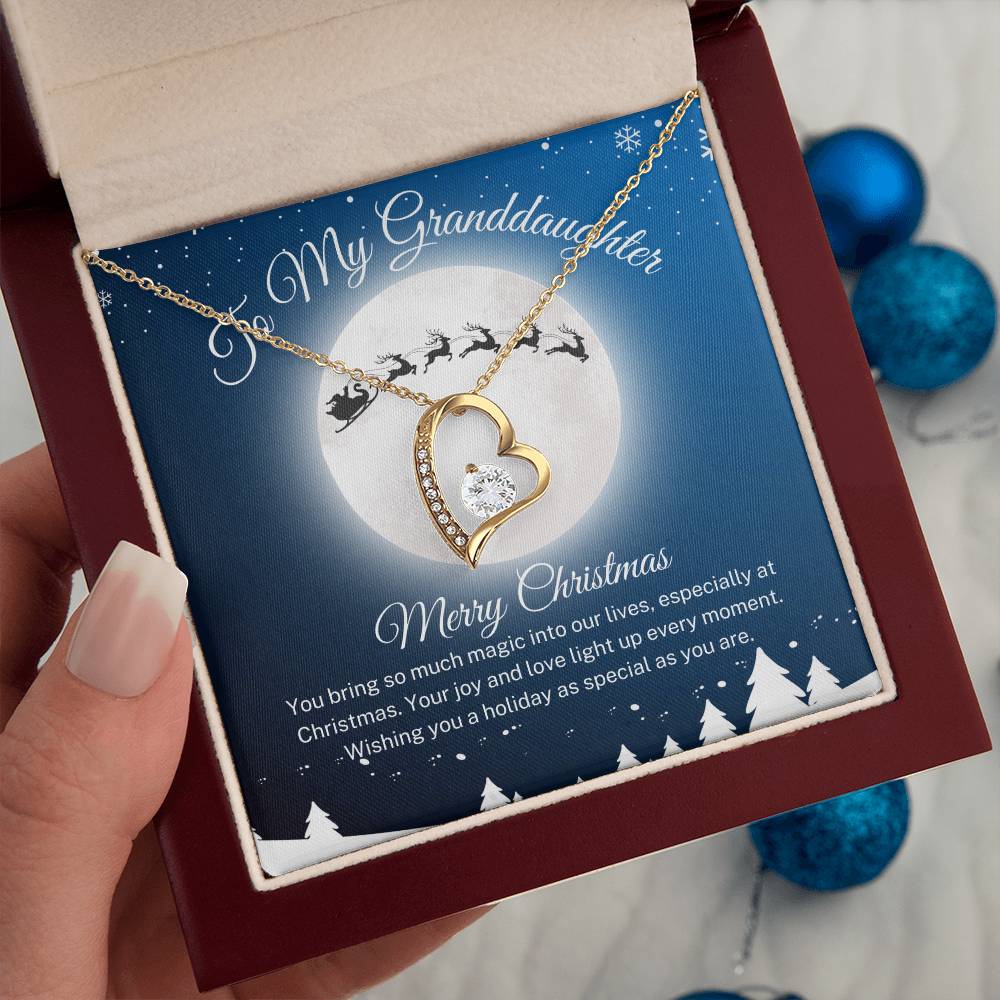 Granddaughter "Santa's Sleigh" | Forever Love Necklace