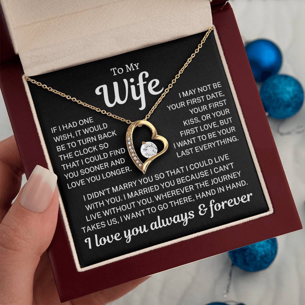 Gift for Wife "Love You Longer" | Forever Love Necklace