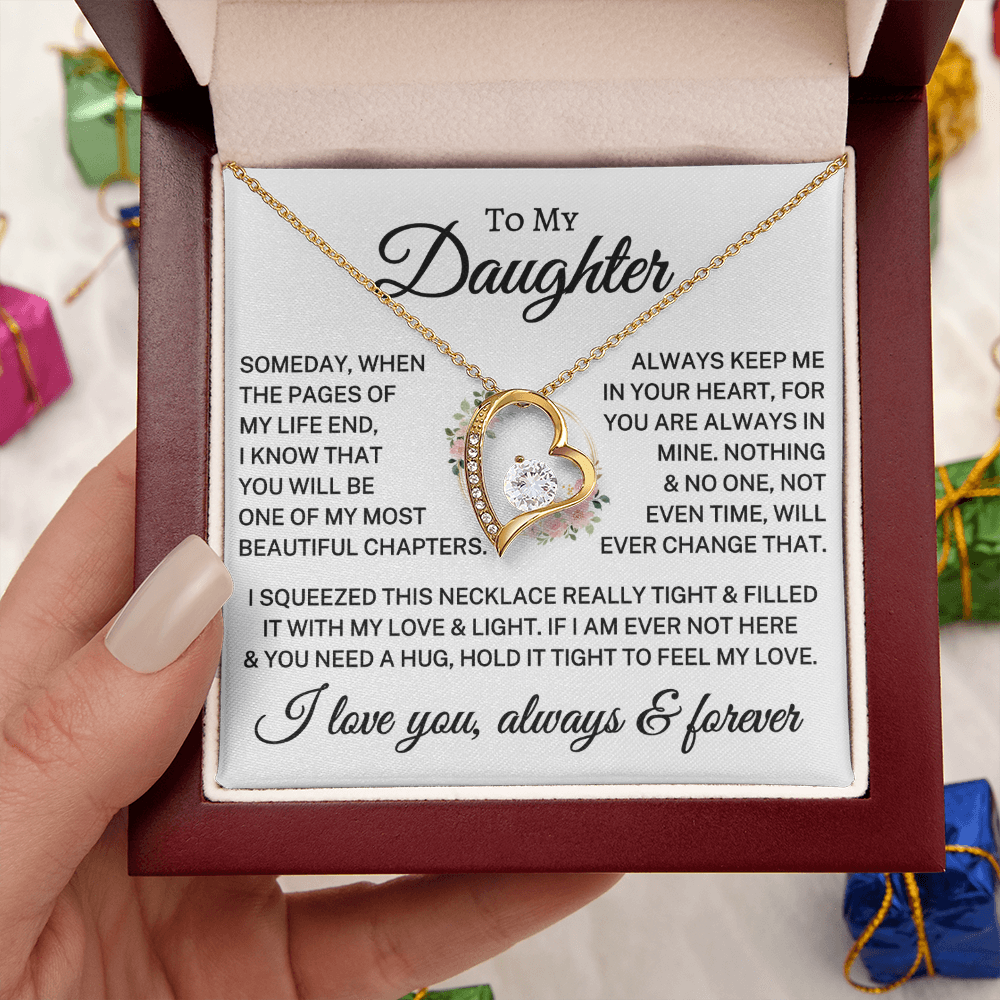 Gift for Daughter "Beautiful Chapters" | Forever Love Necklace