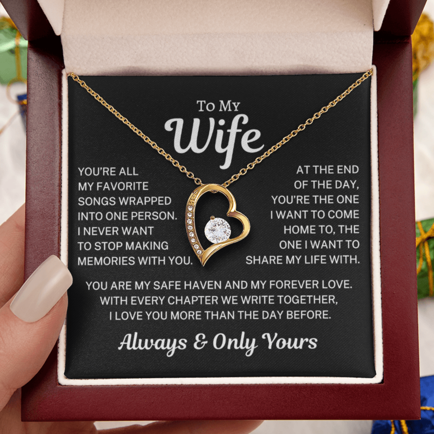 Gift for Wife "All My Favorite Songs" | Forever Love Necklace