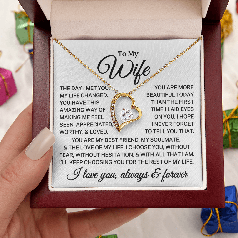 Gift for Wife "I Choose You" | Forever Love Necklace