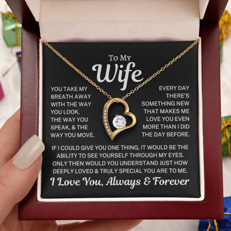 Gift for Wife "Take My Breath Away" | Forever Love Necklace