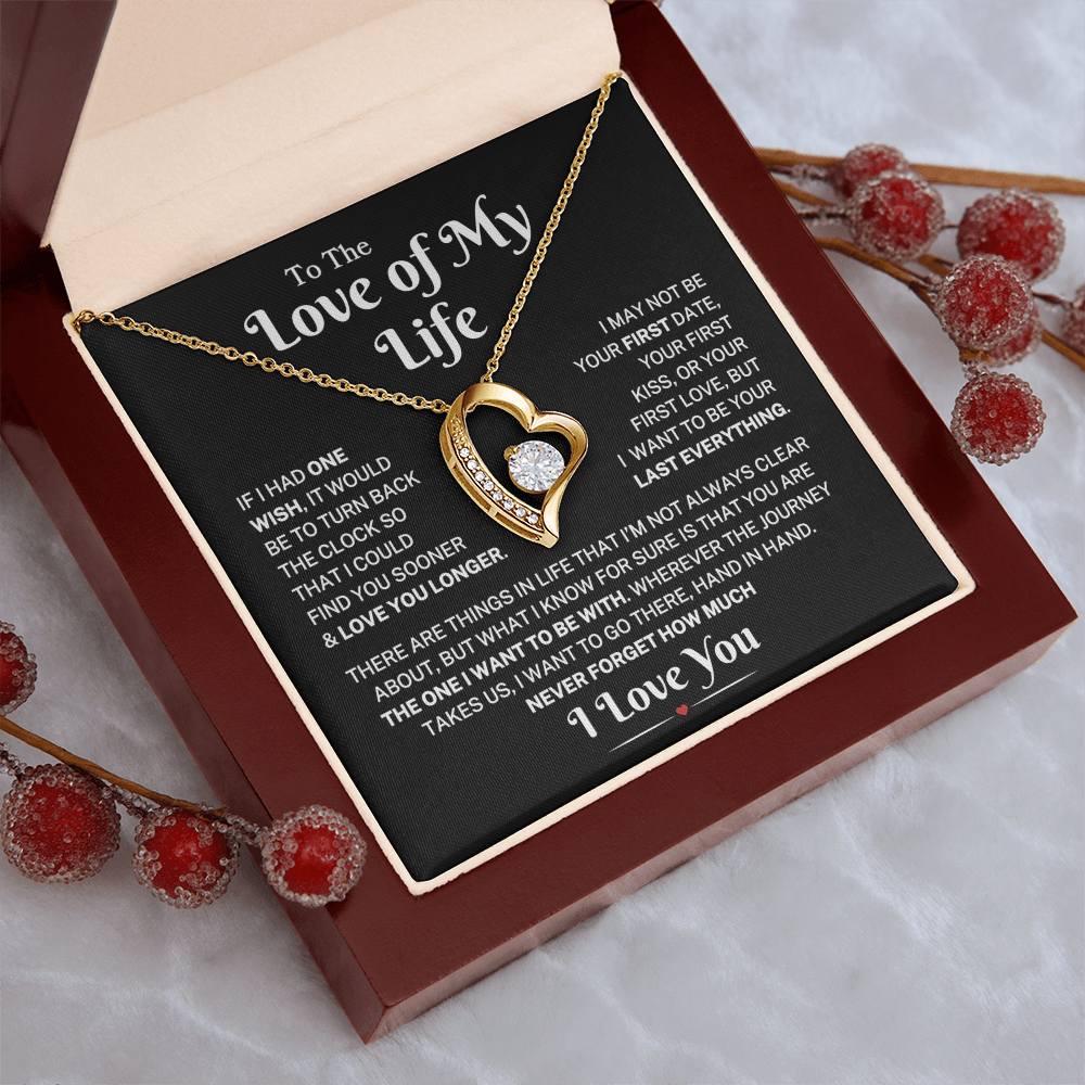 Love Of My Life "Love You Longer" | Forever Heart Necklace