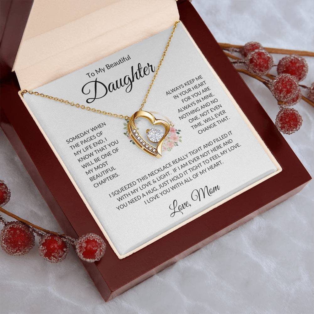 Gift for Daughter From Mom "Beautiful Chapters" | Forever Love Necklace