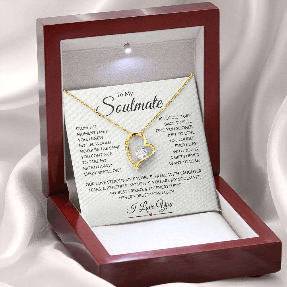Soulmate "Take My Breath Away" | Forever Heart Necklace