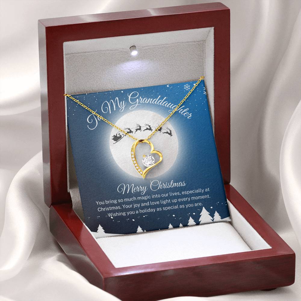 Granddaughter "Santa's Sleigh" | Forever Love Necklace