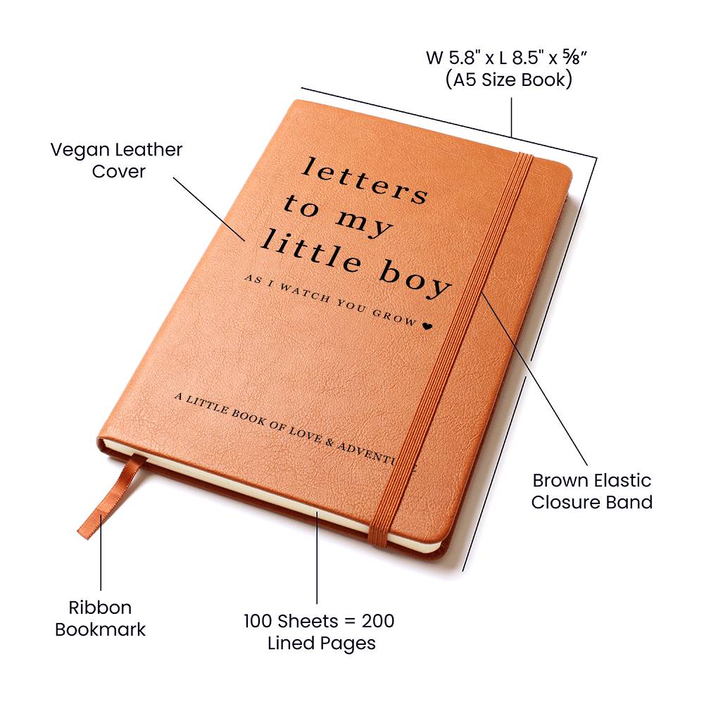 Letters To My Little Boy | Leather Journal
