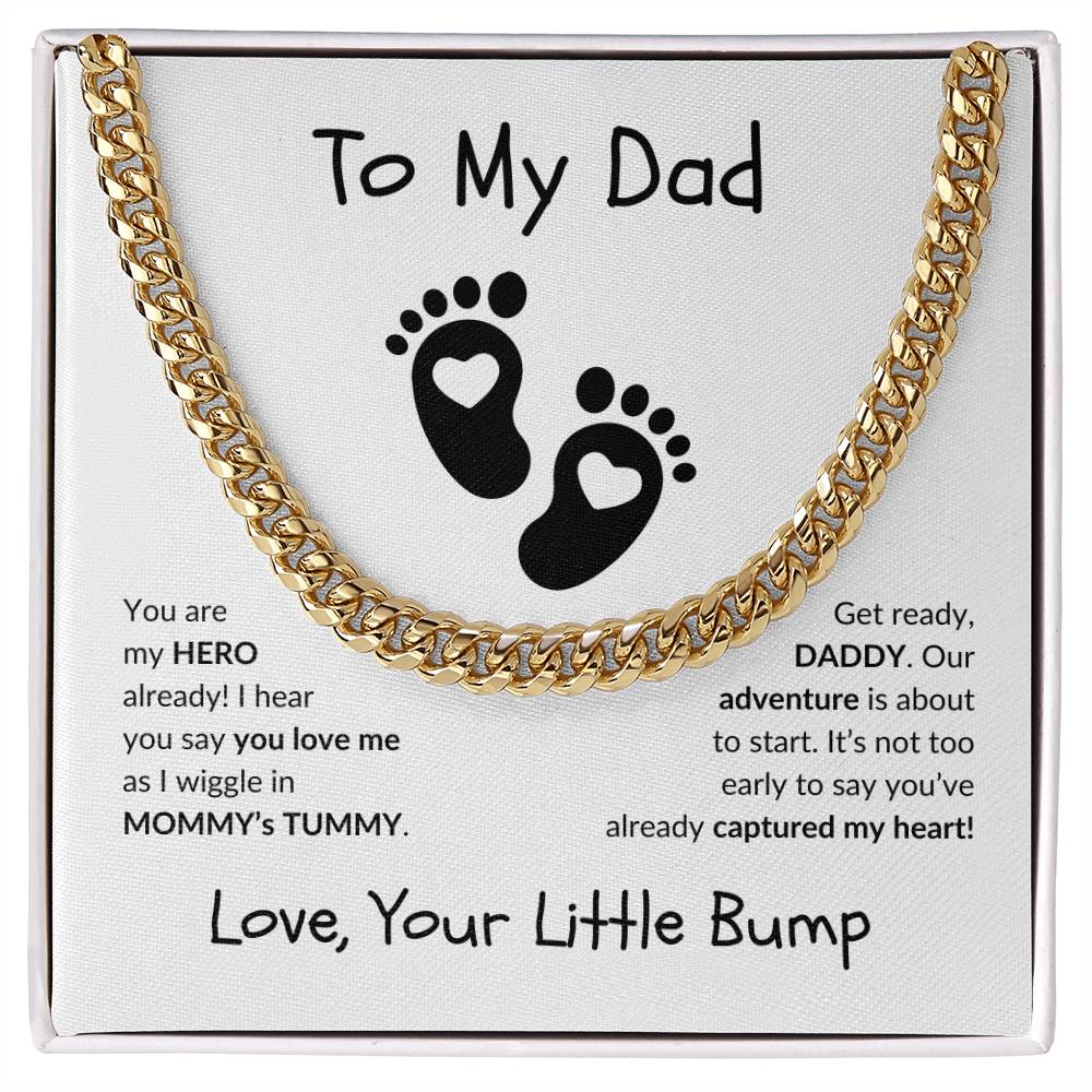 New Dad "Already My Hero" | Cuban Link Chain