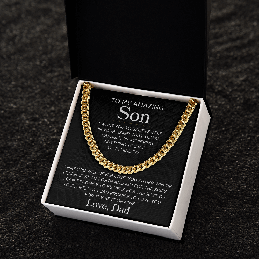 Son Love Dad "Believe Deep In Your Heart" | Cuban Link Chain