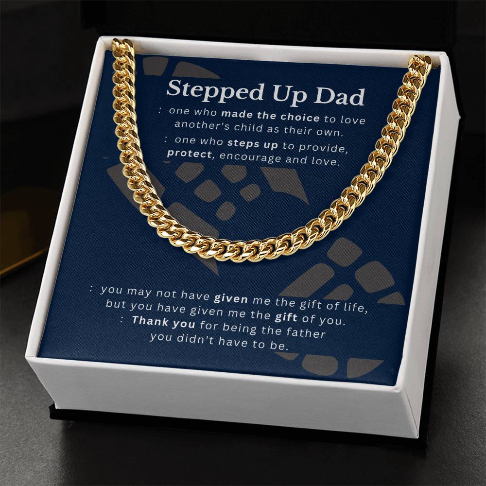 Stepped Up Dad | Cuban Link Necklace