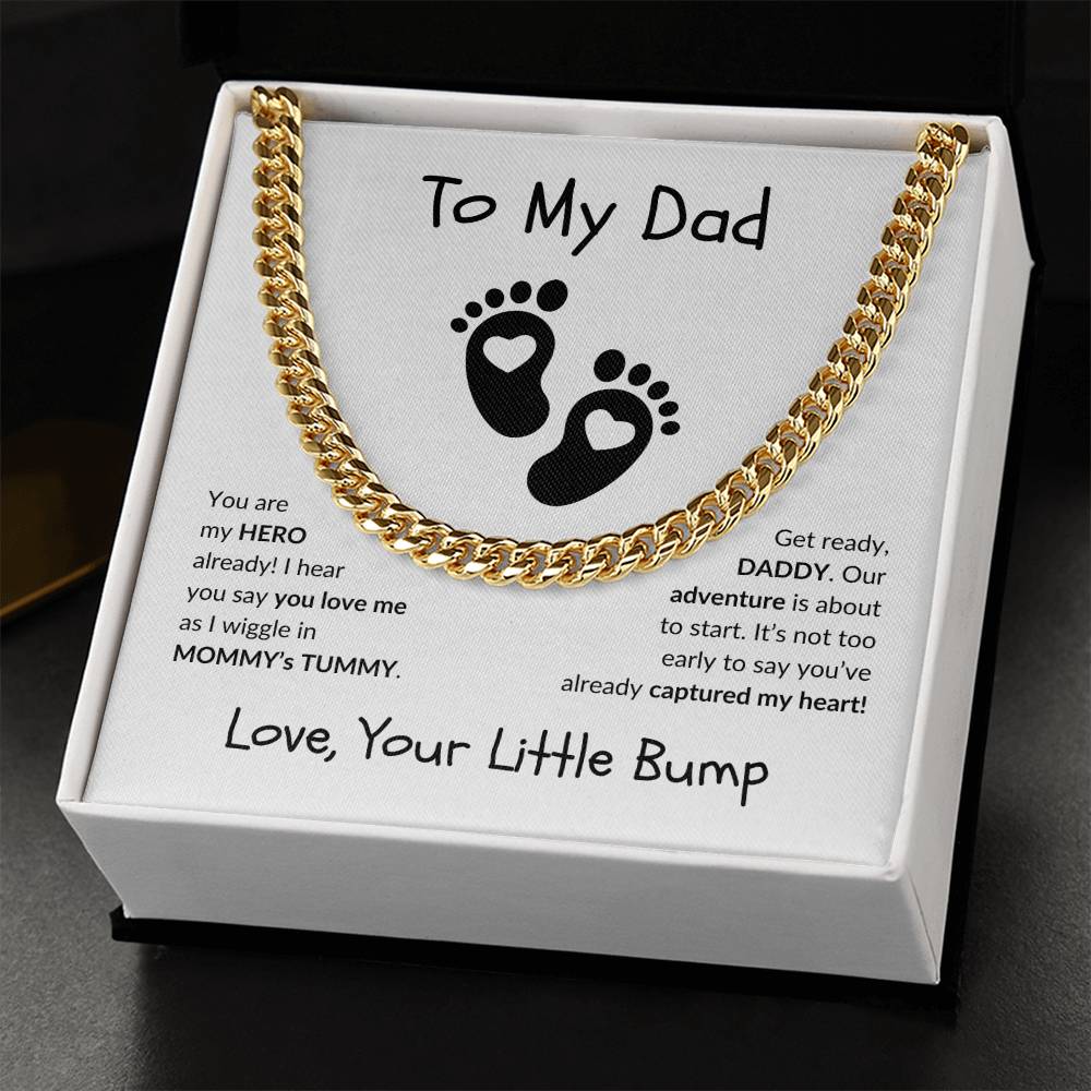 New Dad "Already My Hero" | Cuban Link Chain