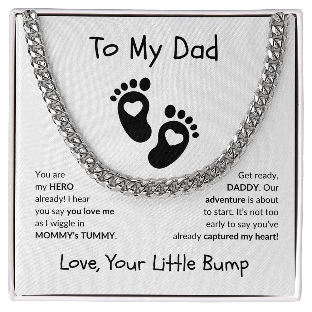 New Dad "Already My Hero" | Cuban Link Chain