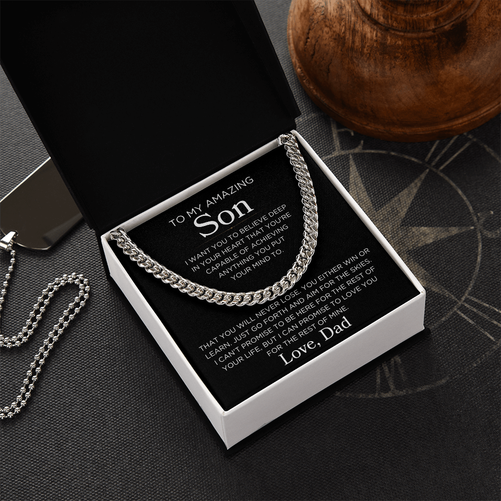 Son Love Dad "Believe Deep In Your Heart" | Cuban Link Chain