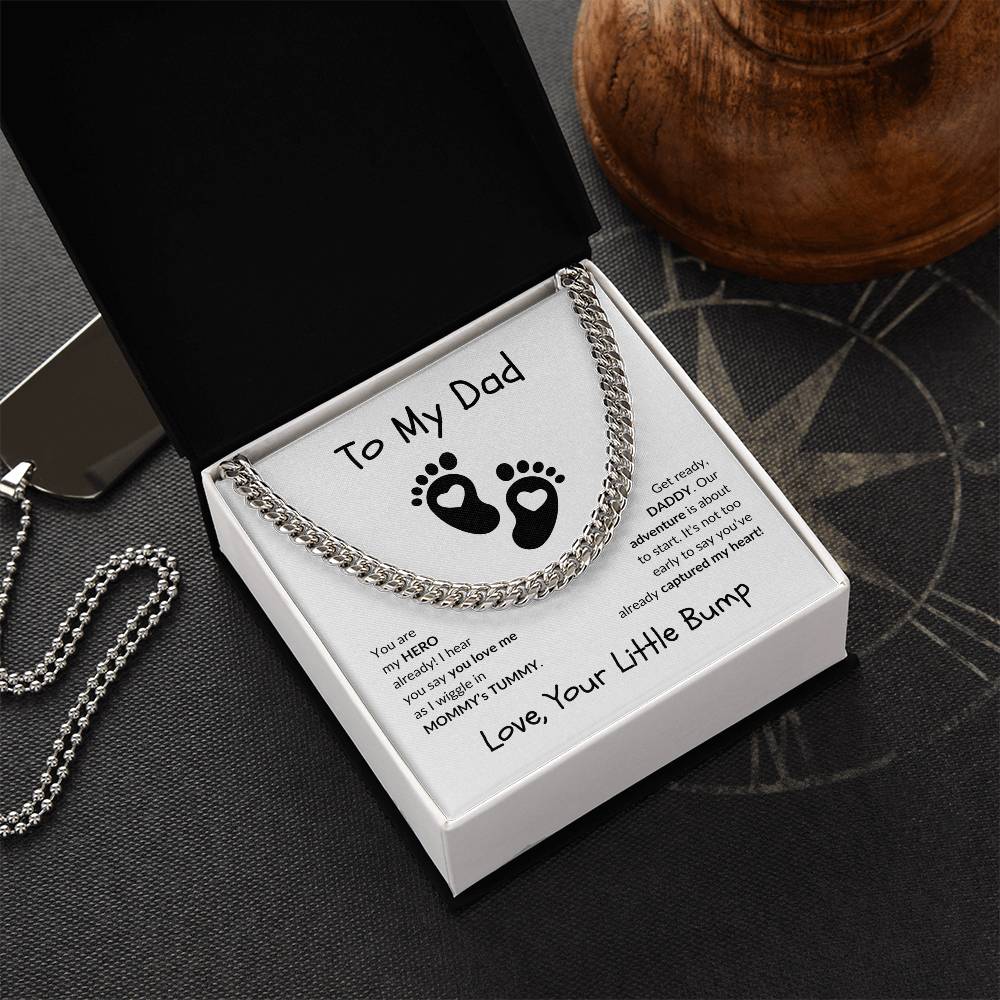 New Dad "Already My Hero" | Cuban Link Chain