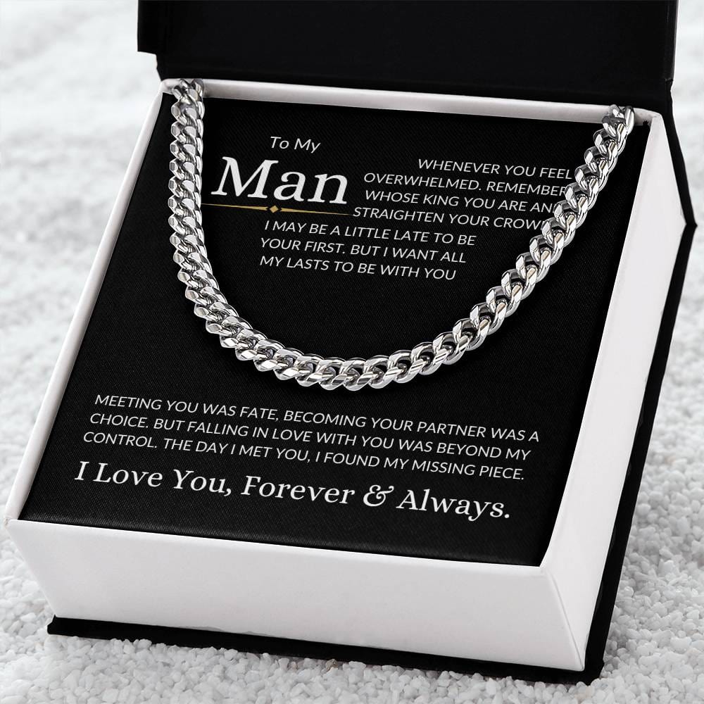To My Man | Cuban Link Necklace - Shoptopia Jewelry