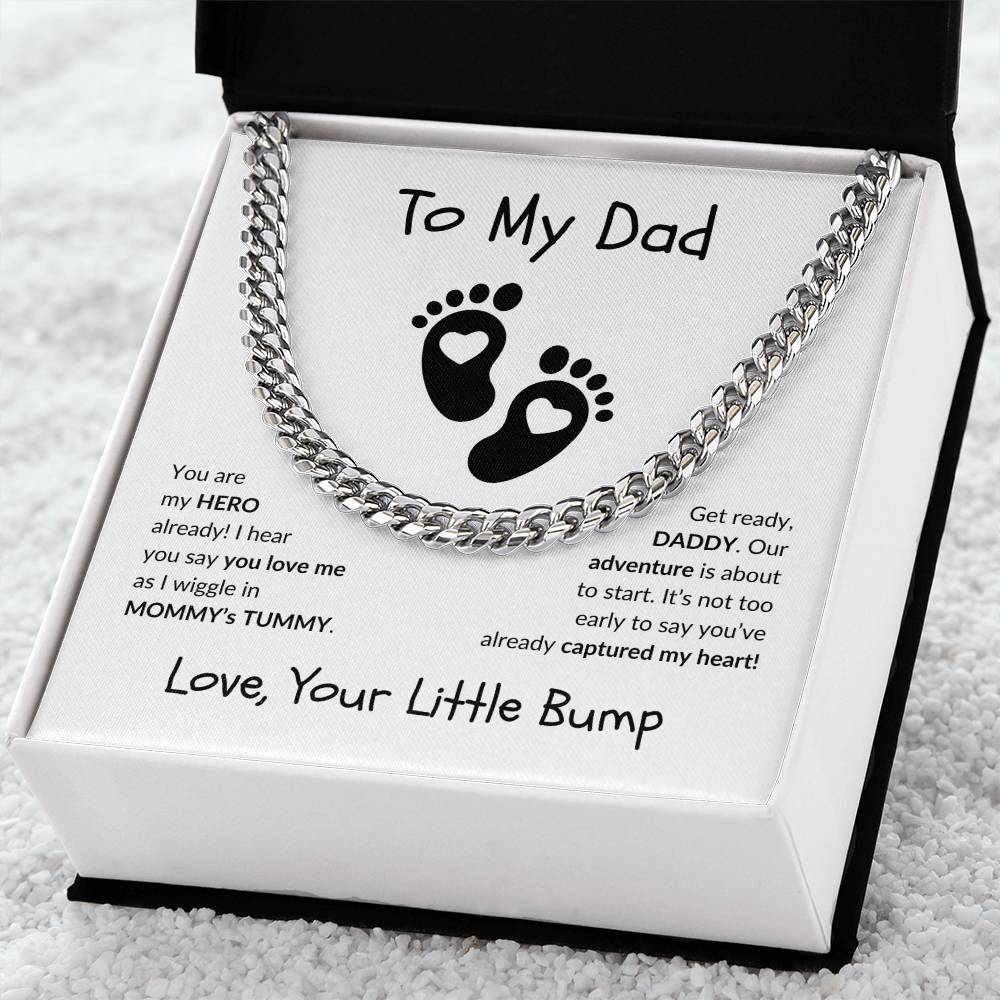 New Dad "Already My Hero" | Cuban Link Chain