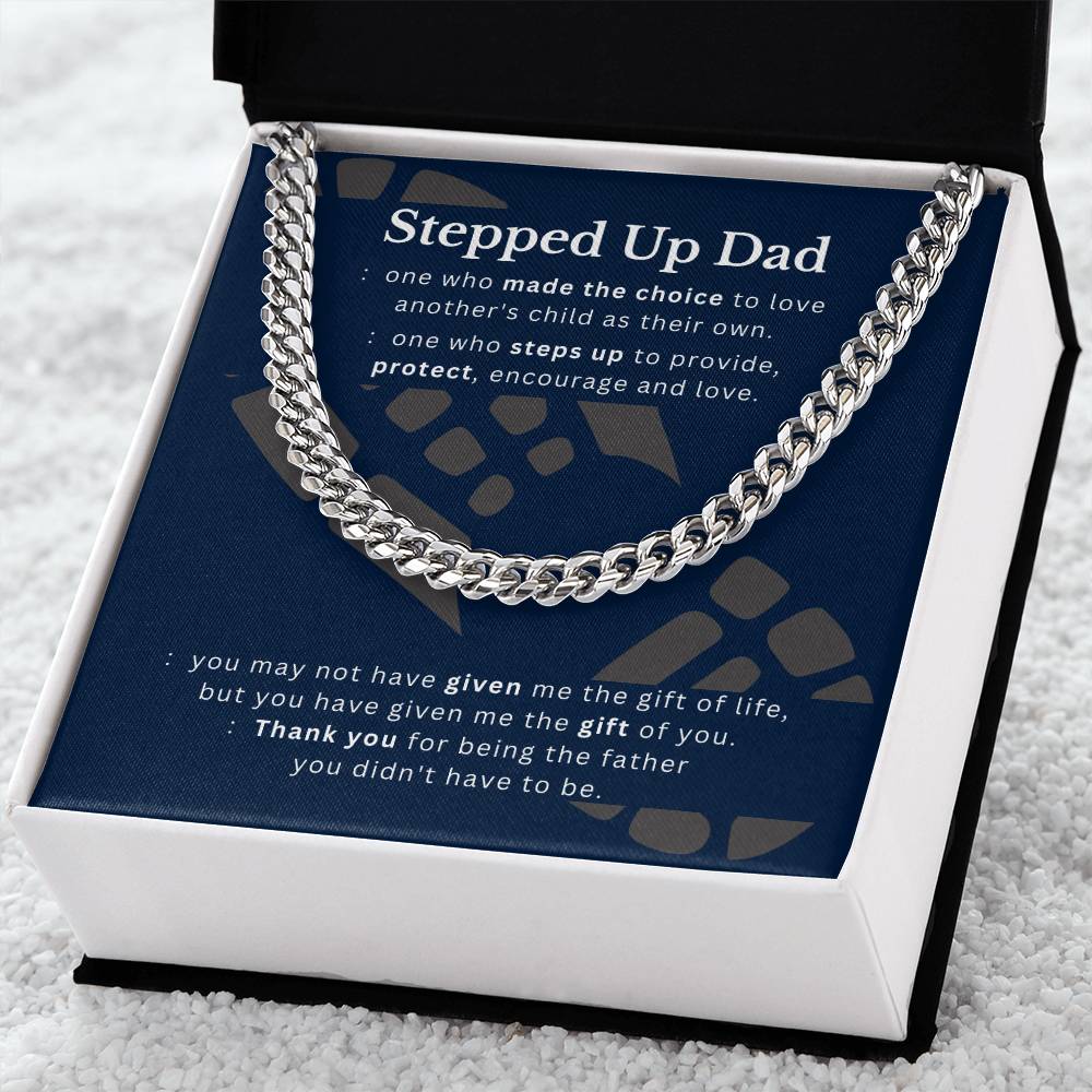 Stepped Up Dad | Cuban Link Necklace