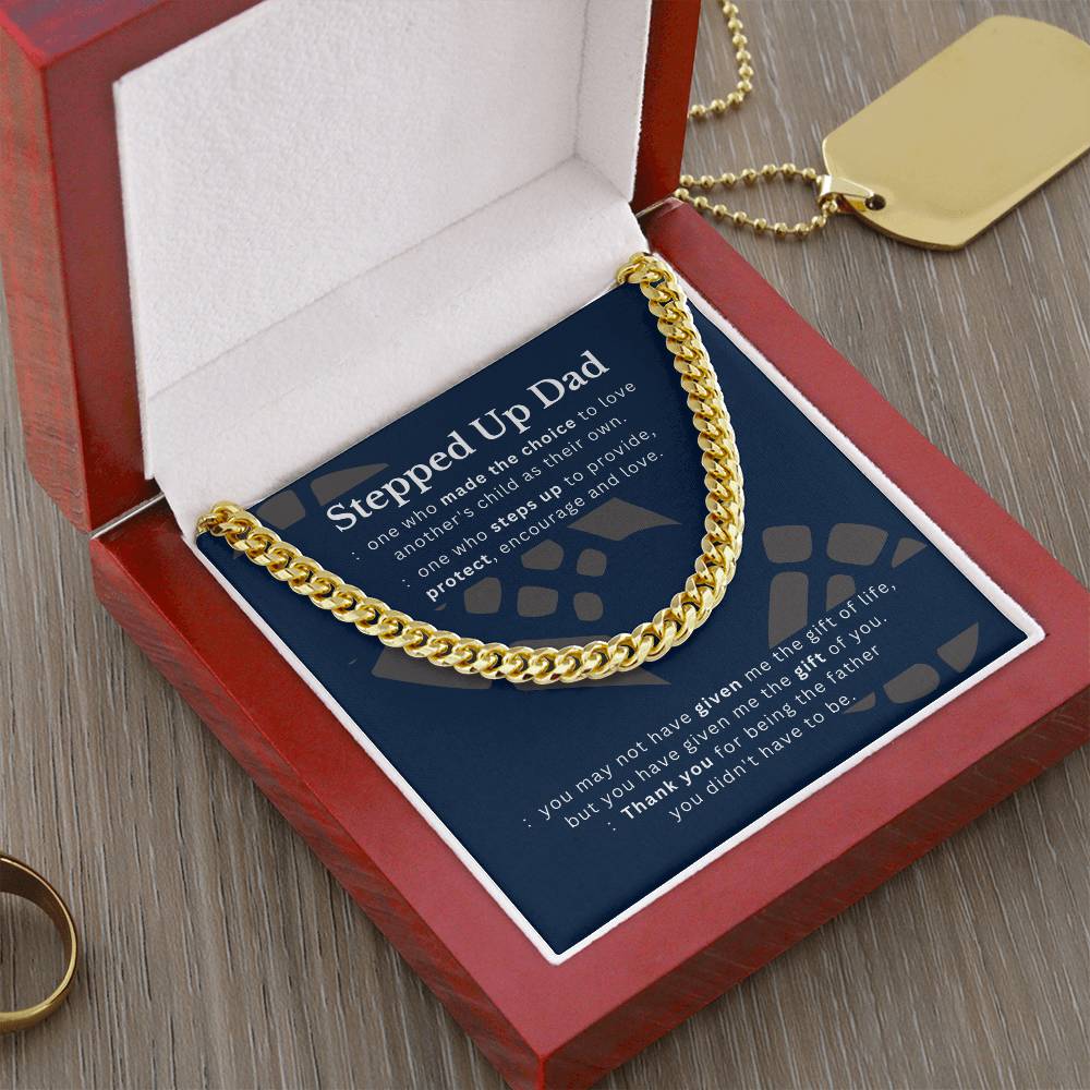 Stepped Up Dad | Cuban Link Necklace