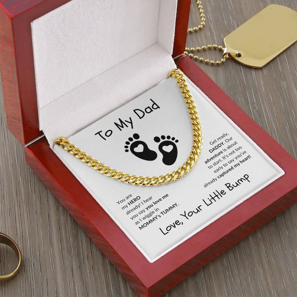 New Dad "Already My Hero" | Cuban Link Chain