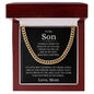 Son Love Mom "Most Beautiful Chapters" | Cuban Chain Necklace