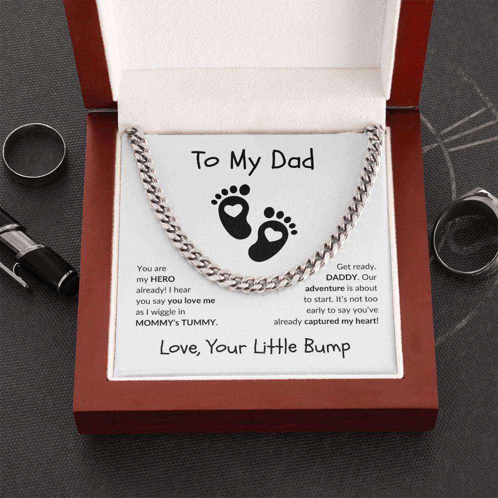 New Dad "Already My Hero" | Cuban Link Chain