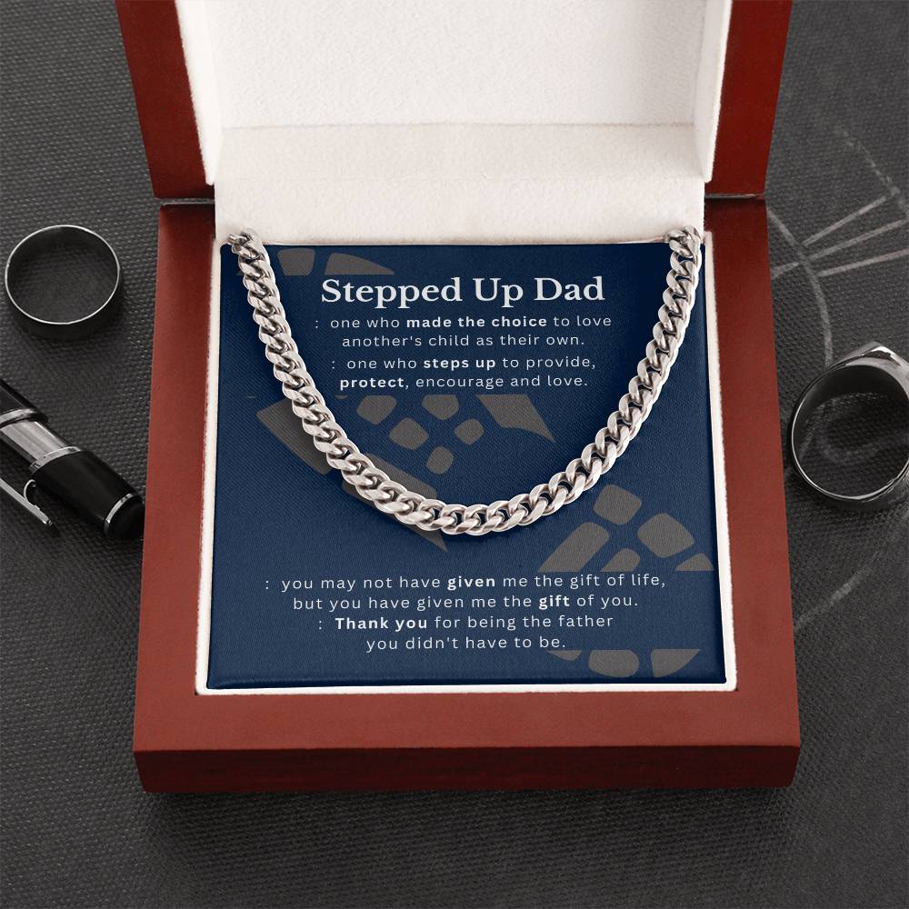 Stepped Up Dad | Cuban Link Necklace