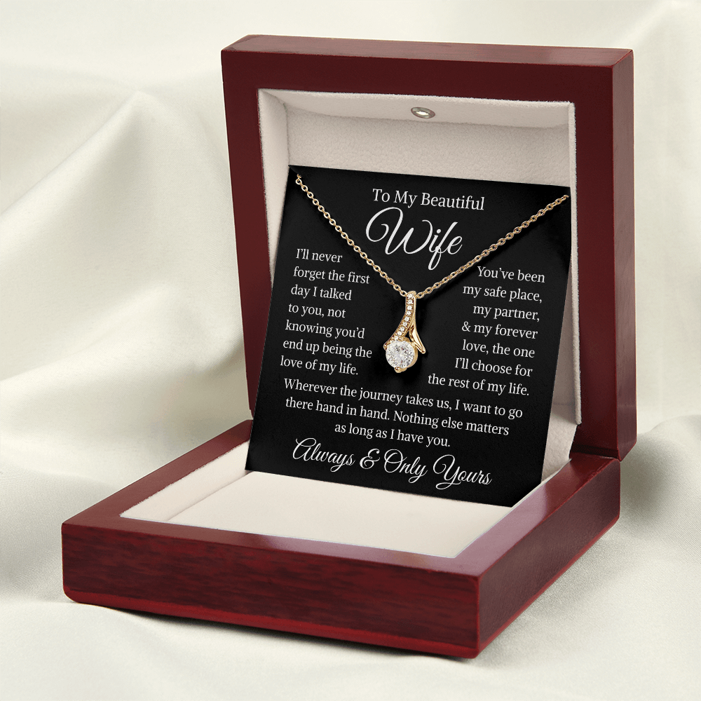 Gift for Wife "I'll Never Forget" | Alluring Beauty Necklace