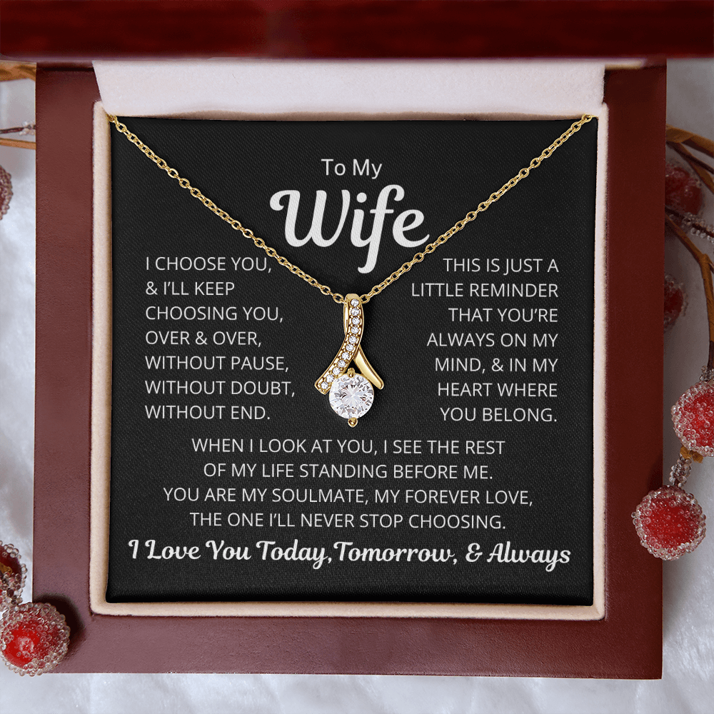 Gift for Wife "I Choose You" | Alluring Beauty Necklace