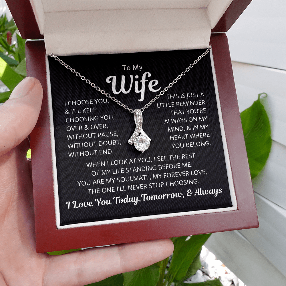 Gift for Wife "I Choose You" | Alluring Beauty Necklace