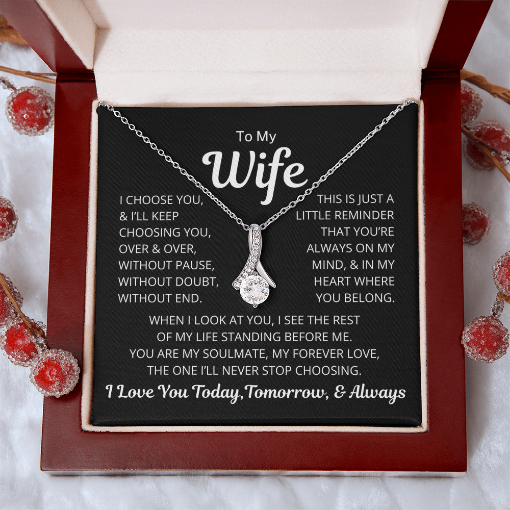 Gift for Wife "I Choose You" | Alluring Beauty Necklace