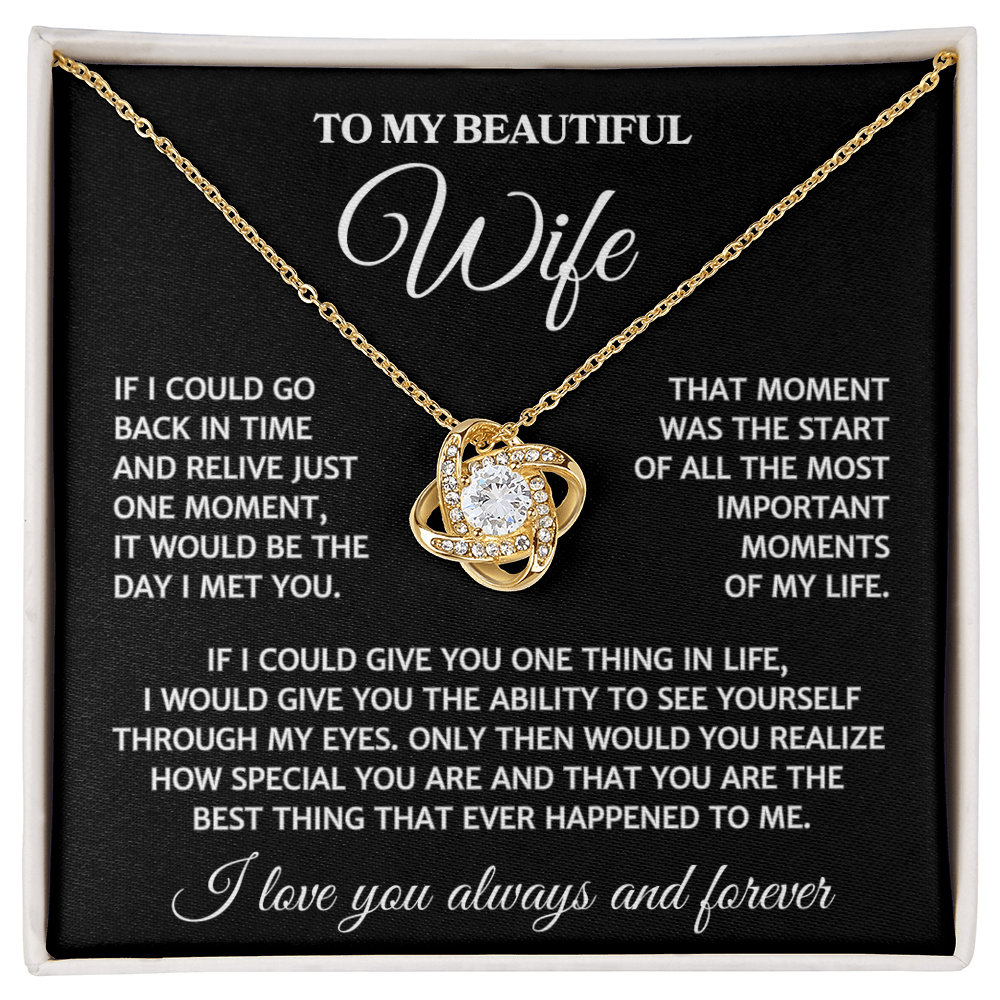 Wife "Most Important Moments" | Love Knot Necklace