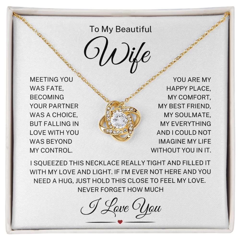 Wife "Beyond My Control" | Love Knot Necklace
