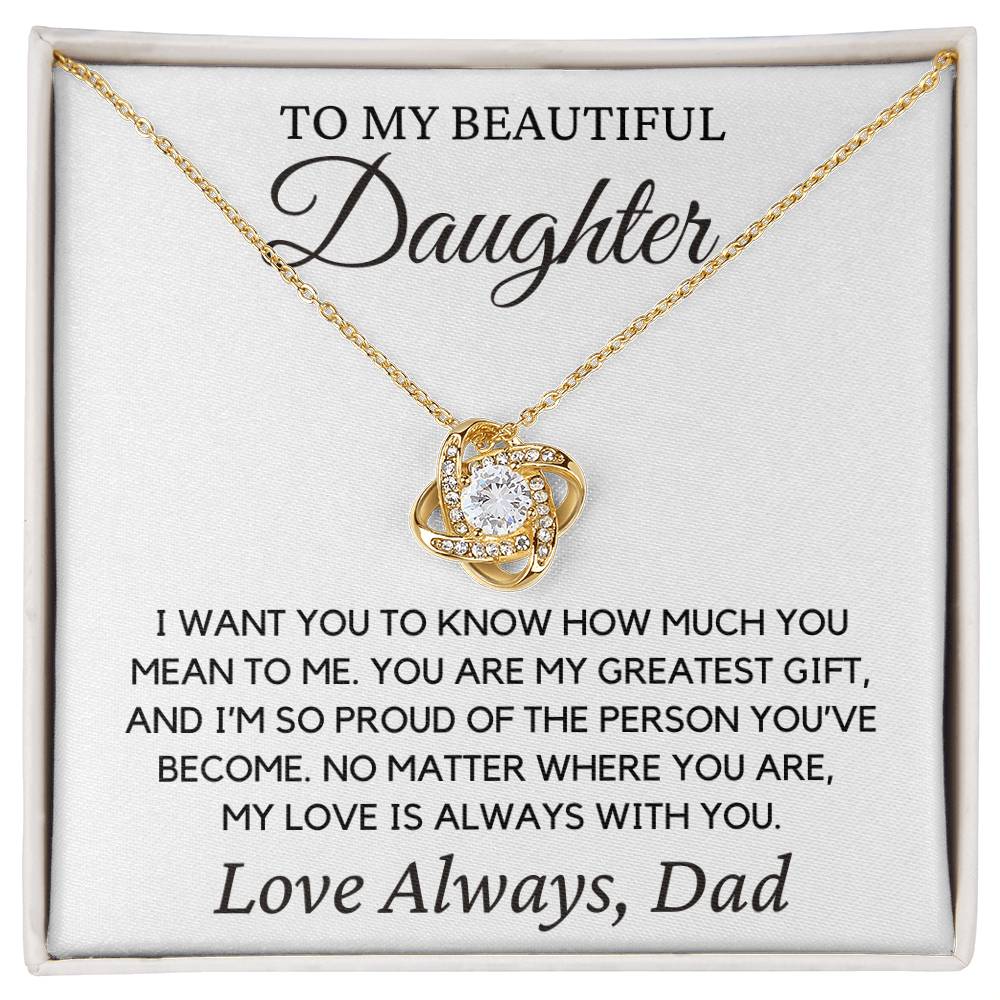 Daughter "I Want You to Know" | Forever Love Necklace