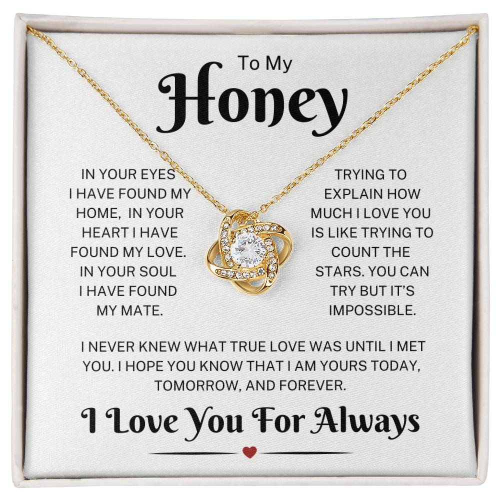 Honey "True Love" | Love Knot Necklace
