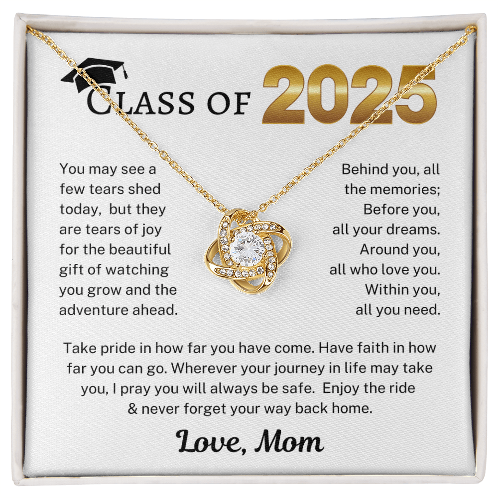 Class of 2025 Love Mom | Love Knot Necklace