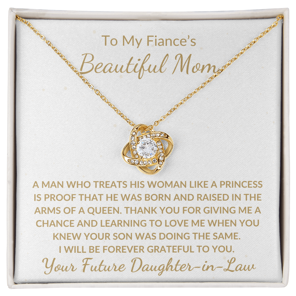 Gift For Fiance's Mom From Future Daughter in Law | Love Knot Neckalce