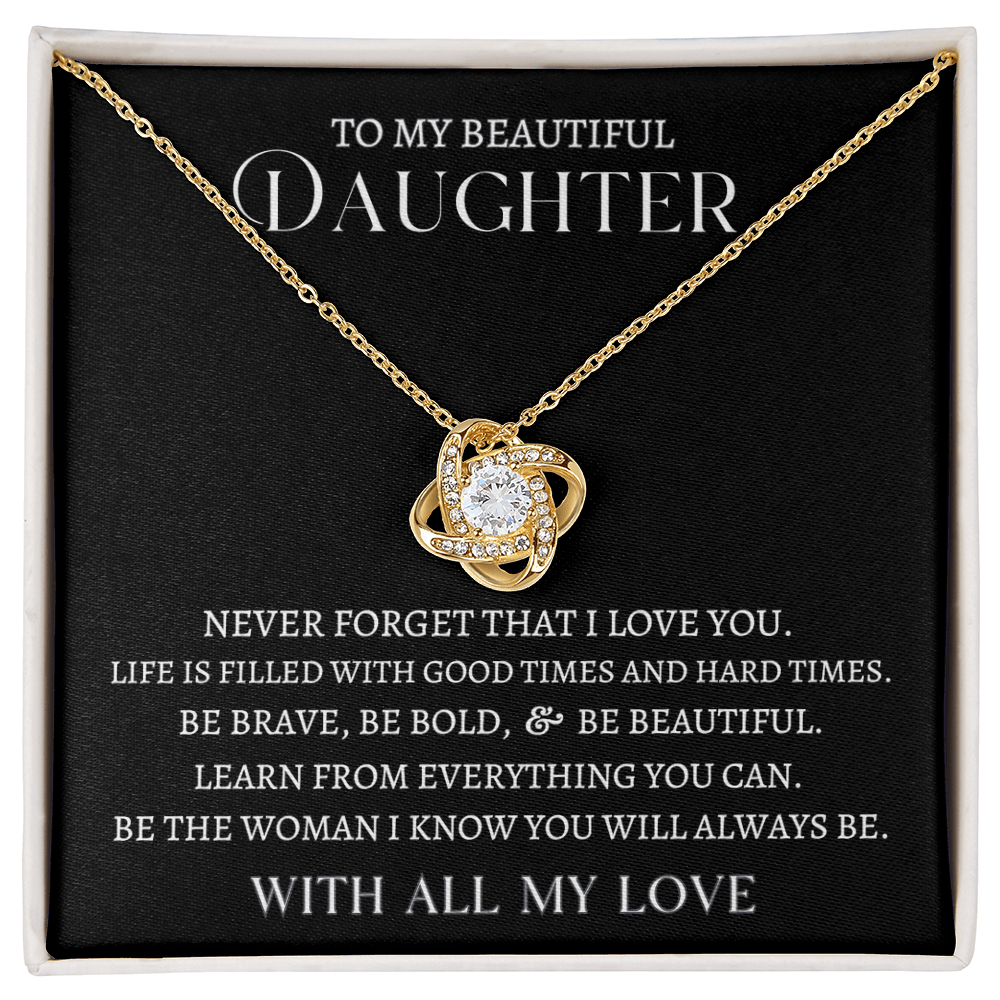 Daughter "All My Love" | Love Knot Necklace