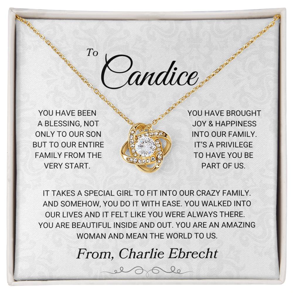 Candice From Charlie | Love Knot Necklace