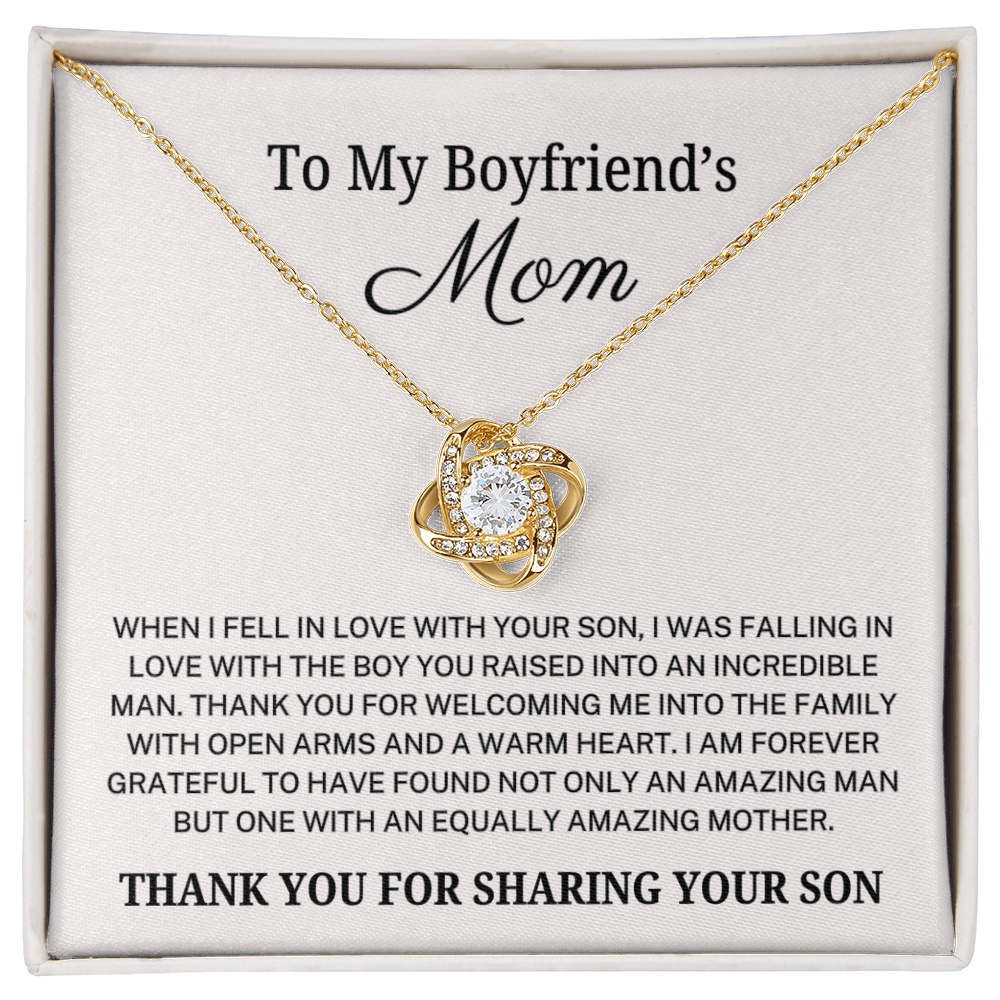 Boyfriend's Mom "Amazing Mother" | Love Knot Necklace