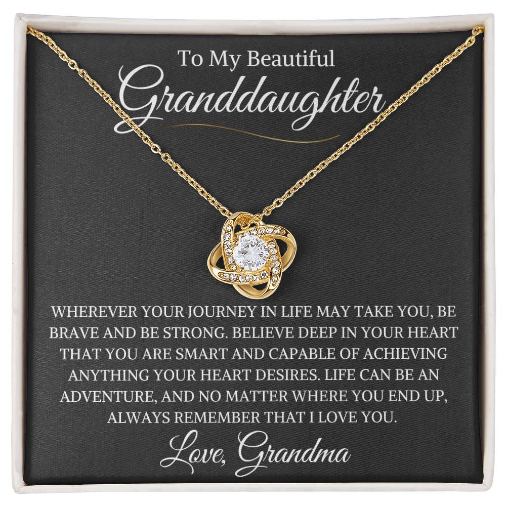 Granddaughter Love Grandma | Love Knot Necklace