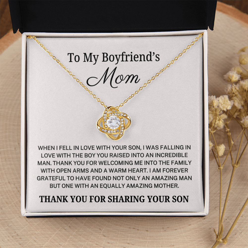 Boyfriend's Mom "Amazing Mother" | Love Knot Necklace