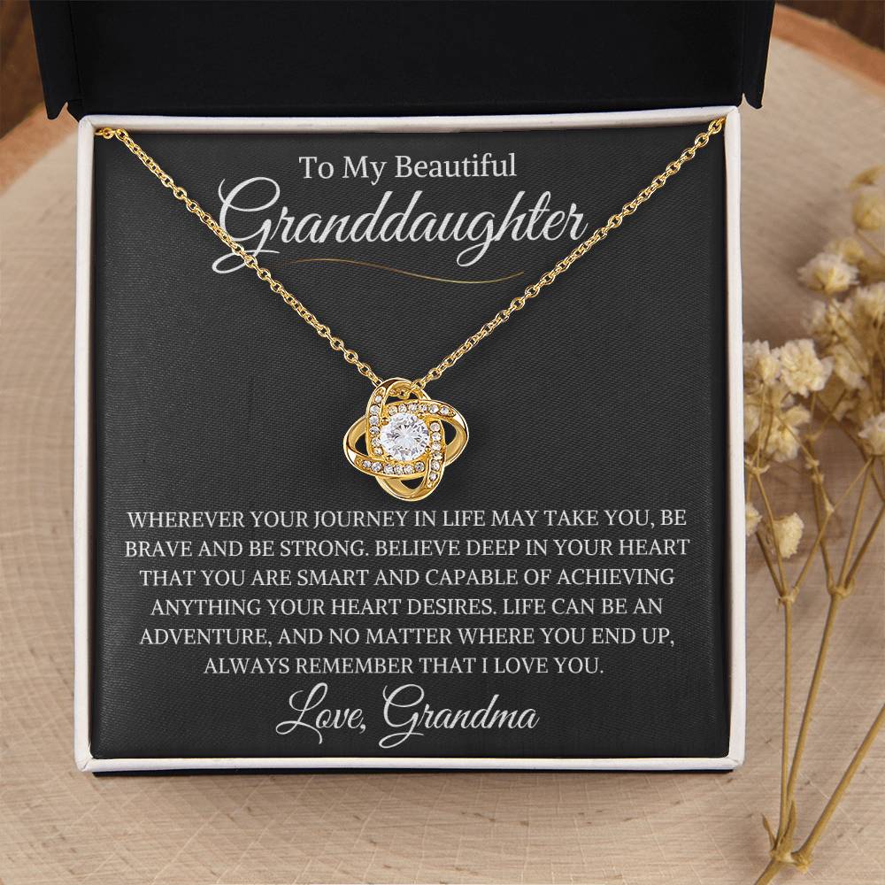Granddaughter Love Grandma | Love Knot Necklace