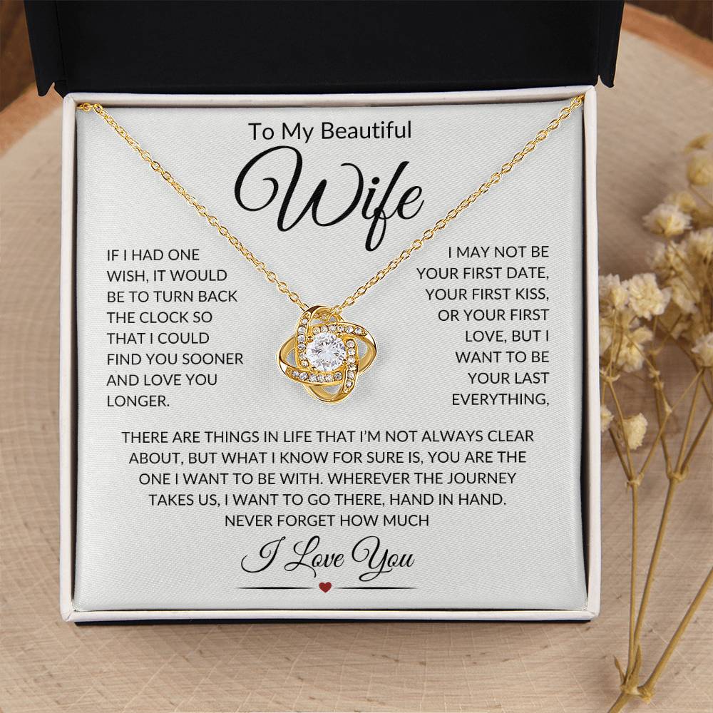 Wife "Last Everything" | Love Knot Necklace