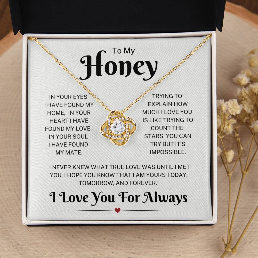 Honey "True Love" | Love Knot Necklace