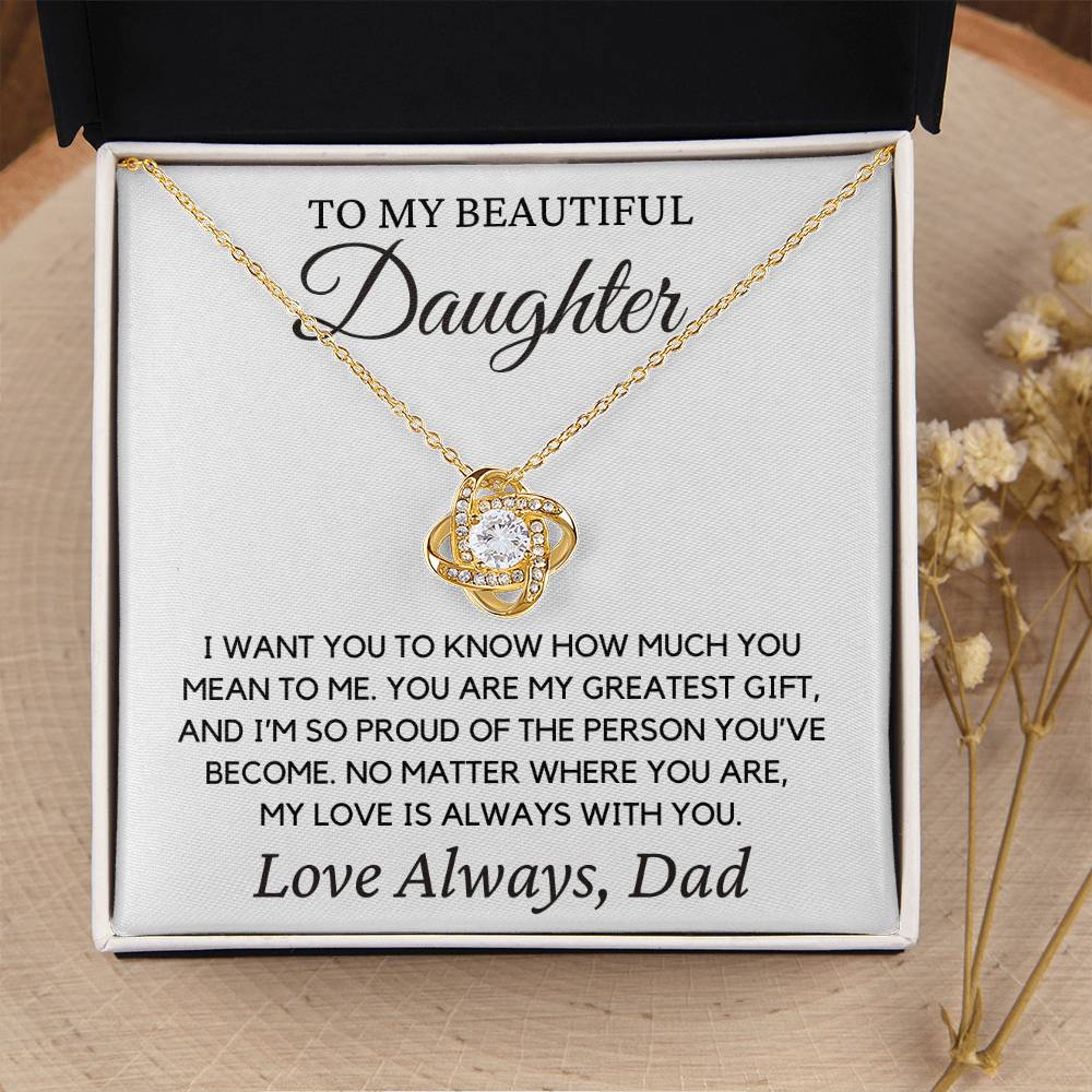 Daughter "I Want You to Know" | Forever Love Necklace