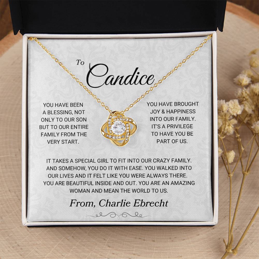 Candice From Charlie | Love Knot Necklace