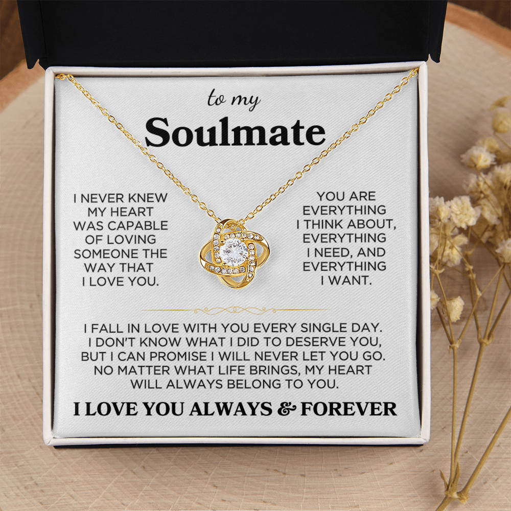 Soulmate "Always Belong To You" | Love Knot Necklace