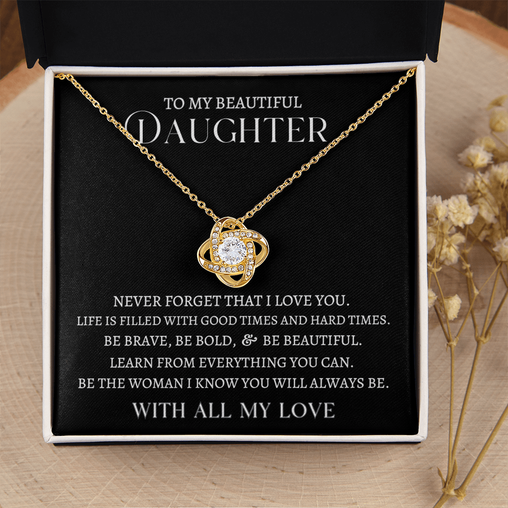Daughter "All My Love" | Love Knot Necklace