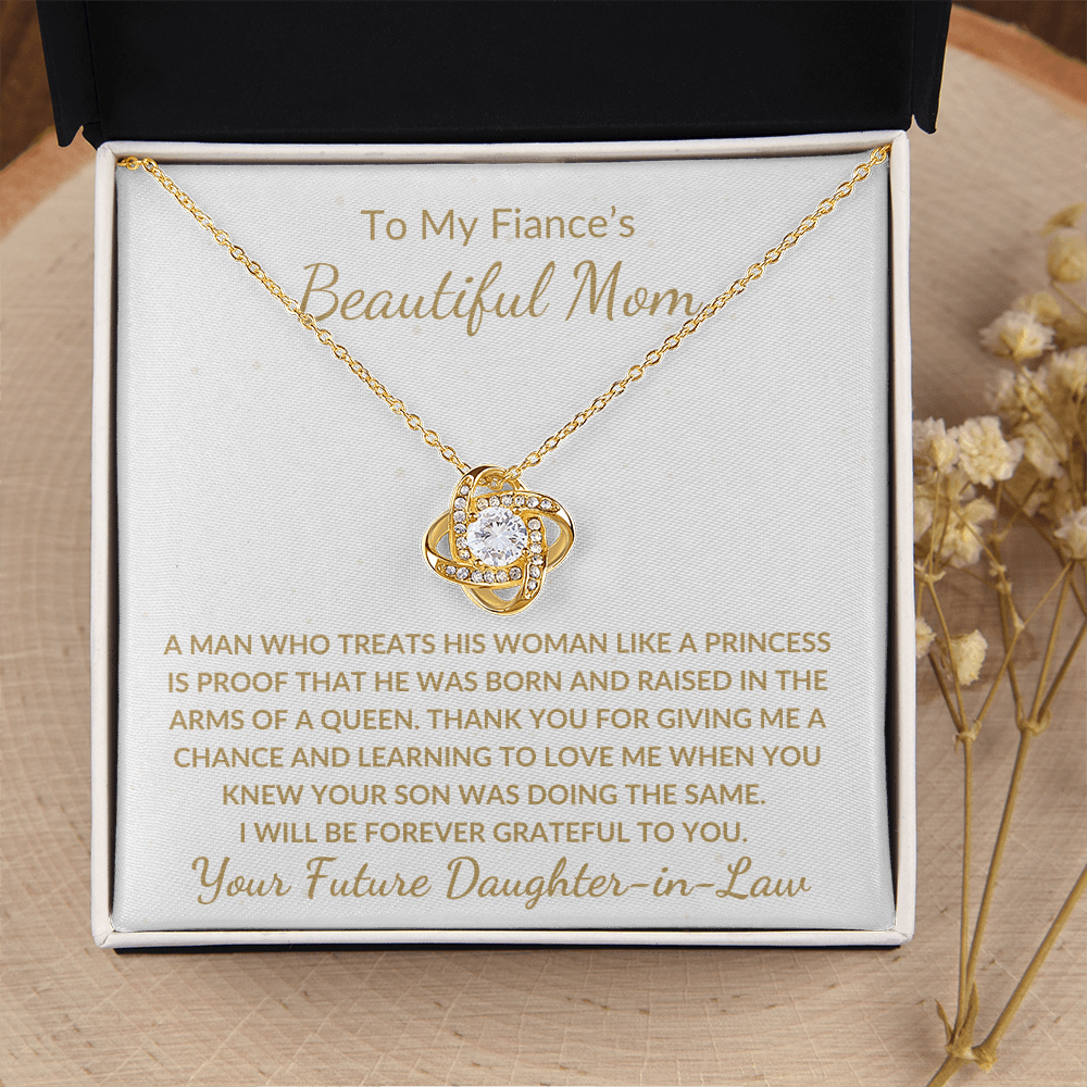 Gift For Fiance's Mom From Future Daughter in Law | Love Knot Neckalce