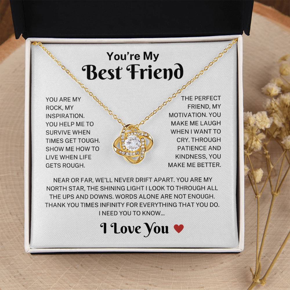Best Friend "Make Me Better" | Love Knot Necklace